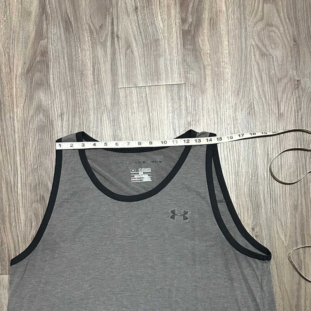 Under Armour Men's Charcoal Tank Top - Picture 5 of 7